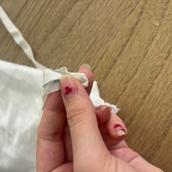 White Lace Lingerie Tank Top Floral Detail Size Small - Picture 3 of 4